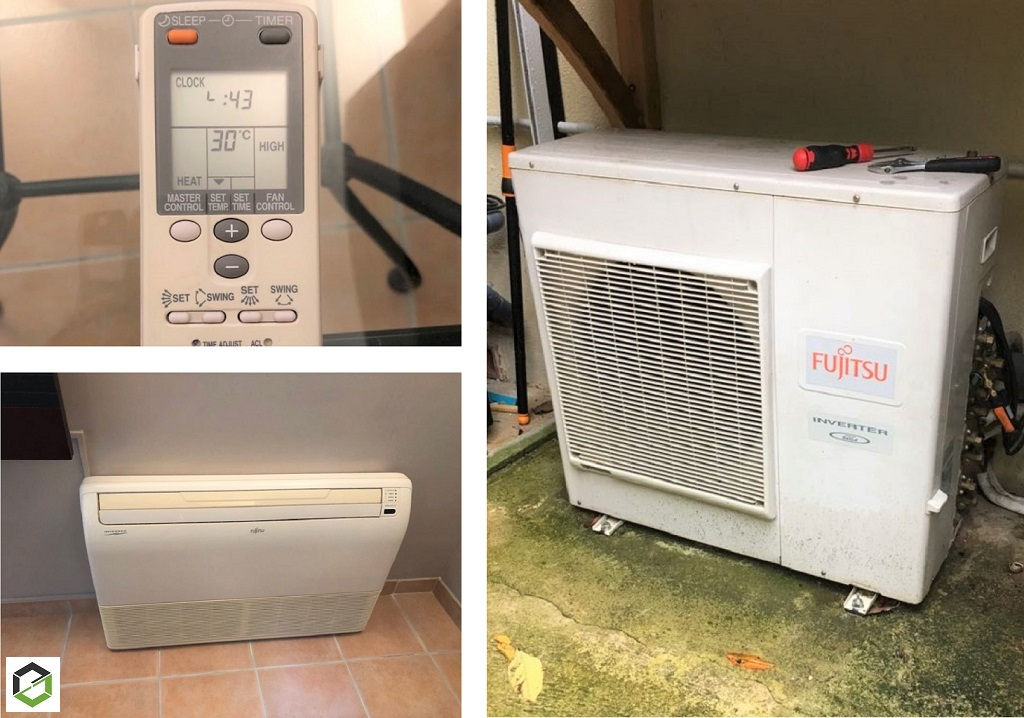 Consultez la chantier : diagnostic d'une climatisation console mono-split atlantic