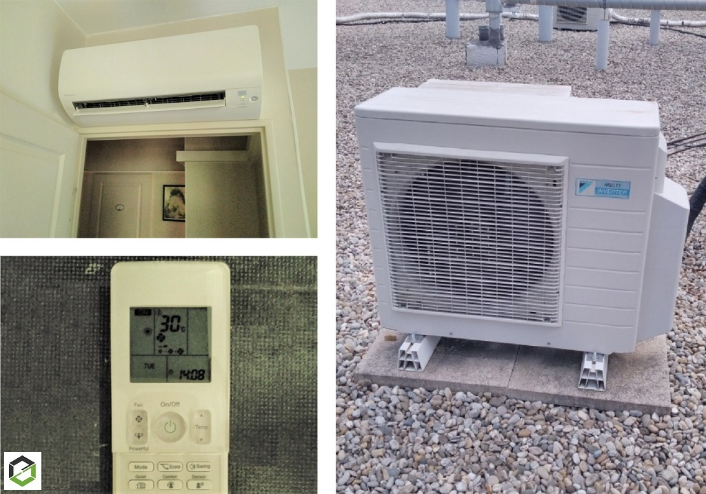 Consultez la chantier : entretien d'une climatisation tri-split murale daikin