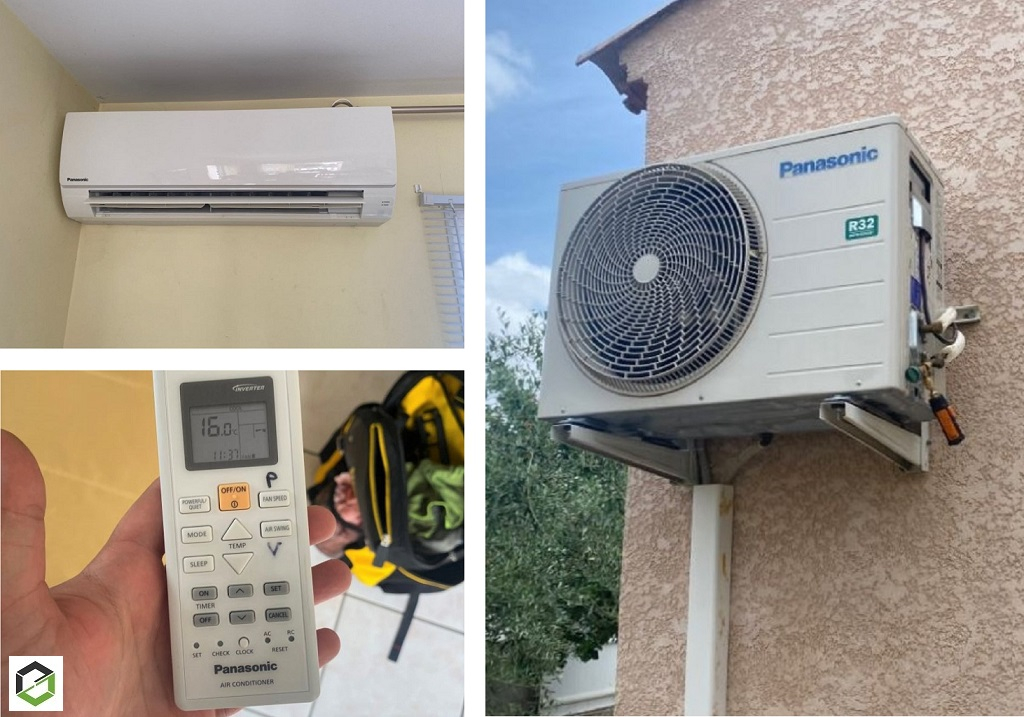 Consultez la chantier : entretien d'une climatisation mono-split murale panasonic
