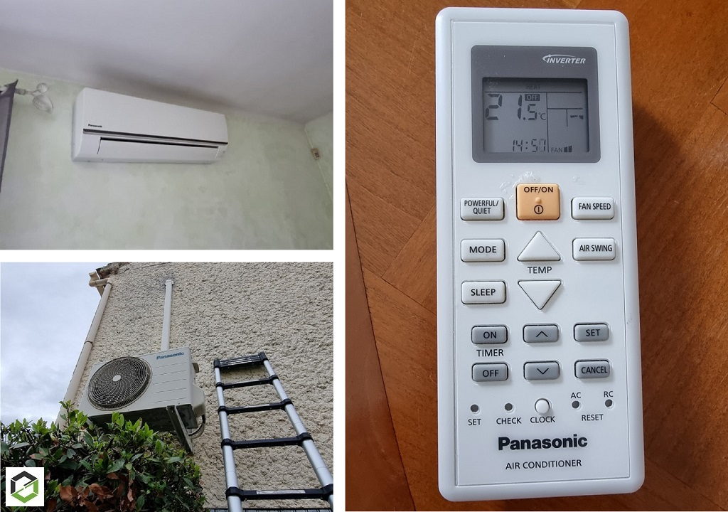 Consultez la chantier : entretien et nettoyage d'une climatisation mono-split murale panasonic