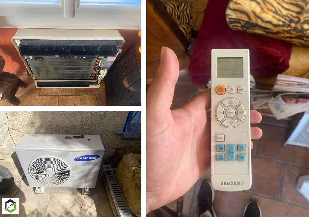 Consultez la chantier : entretien et nettoyage d'une climatisation mono-split console samsung