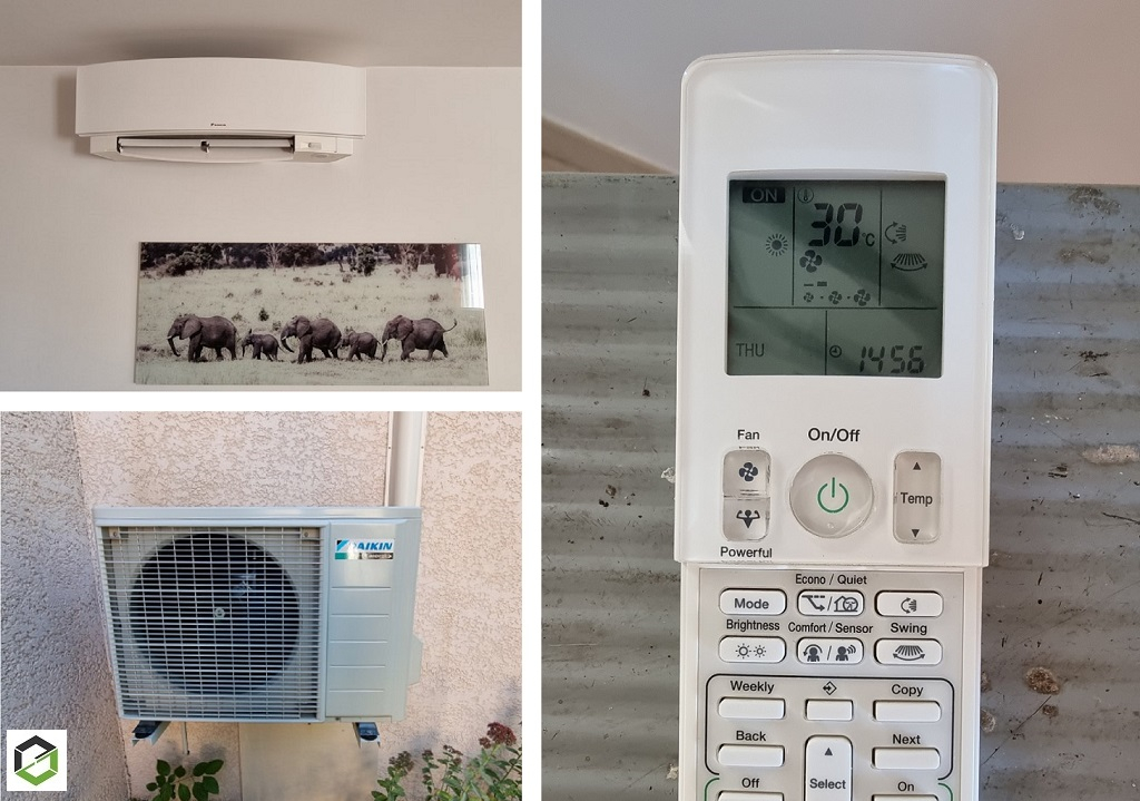 Consultez la chantier : entretien et nettoyage d'une climatisation mono-split murale daikin