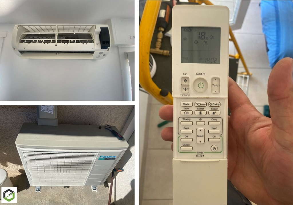 Consultez la chantier : entretien et nettoyage d'une climatisation mono-split murale daikin