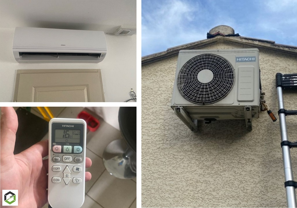 Consultez la chantier : entretien et nettoyage d'une climatisation mono-split murale hitachi