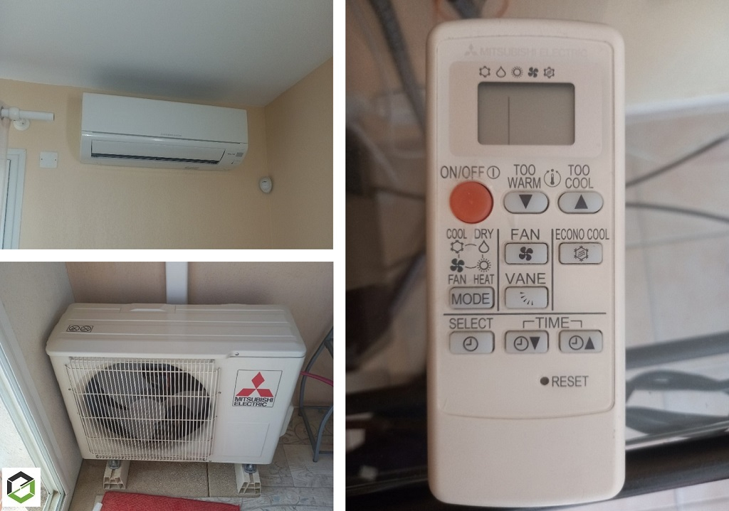 Consultez la chantier : entretien et vérification d'une climatisation mono-split murale mitsubishi à nimes