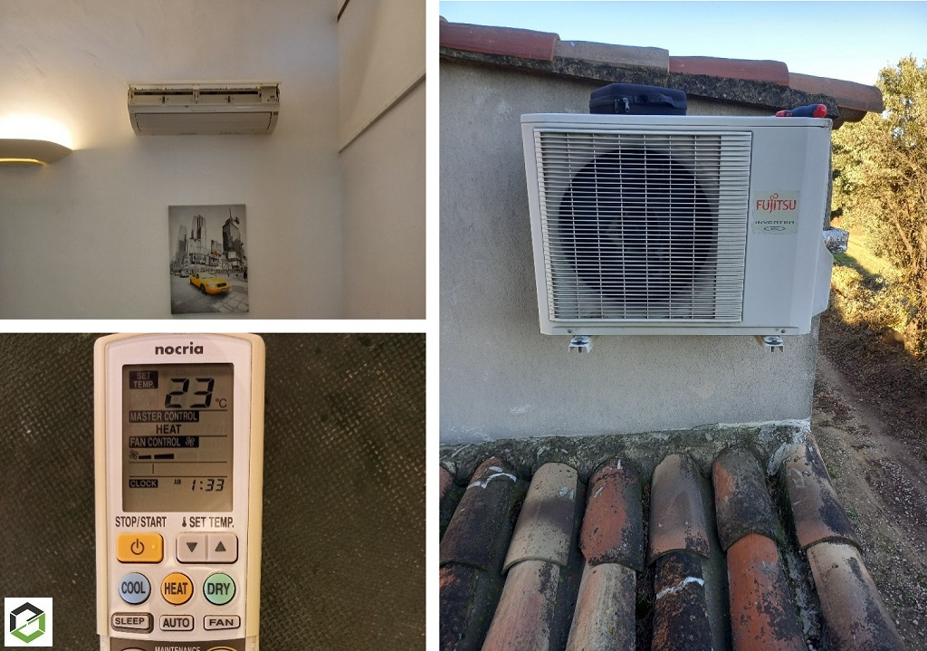 Consultez la chantier : entretien et nettoyage d'une climatisation mono-split murale atlantic fujitsu