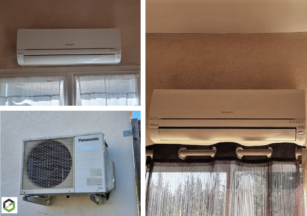 Consultez la chantier : entretien et nettoyage d'une climatisation bi-split murale panasonic à saint-martin-de-crau