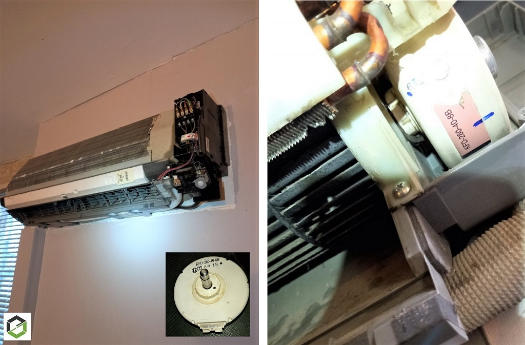 Consultez la chantier : remplacement moteur ventilateur unite interieure sur climatisation daikin bruyante