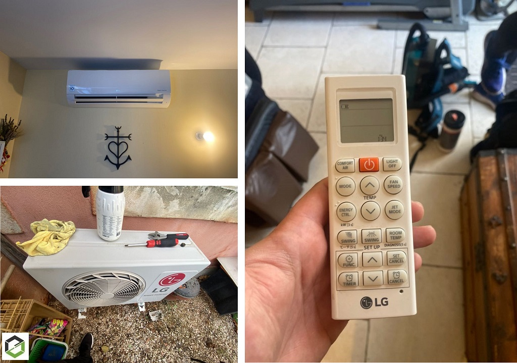Consultez la chantier : entretien et nettoyage d'une climatisation mono-split murale lg