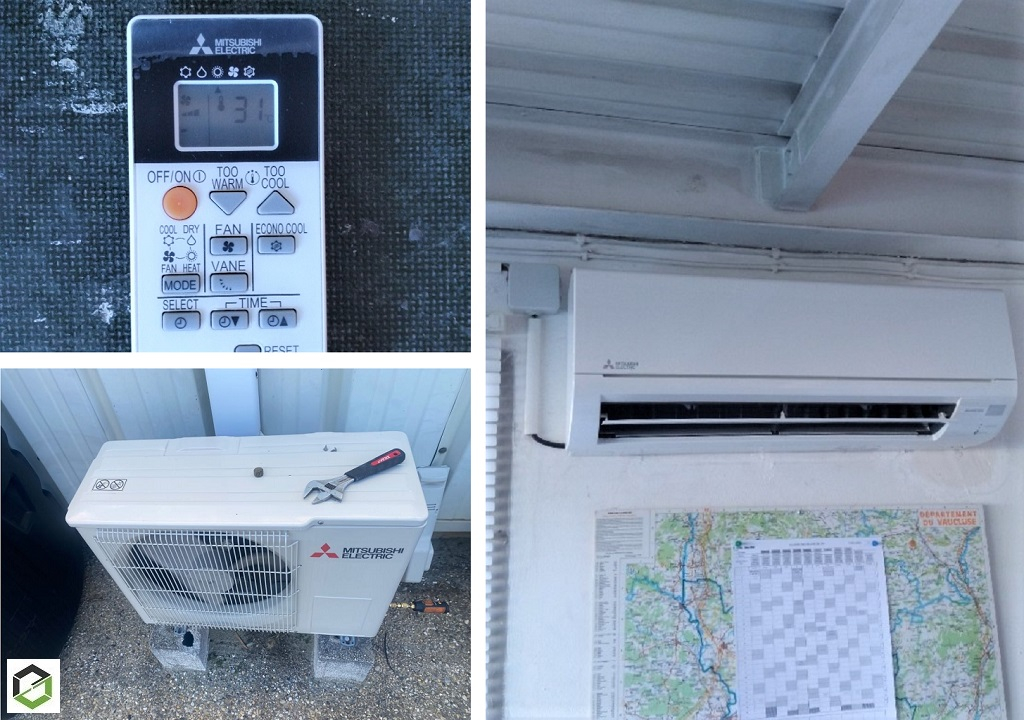 Consultez la chantier : entretien d'une climatisation mono-split murale mitsubishi