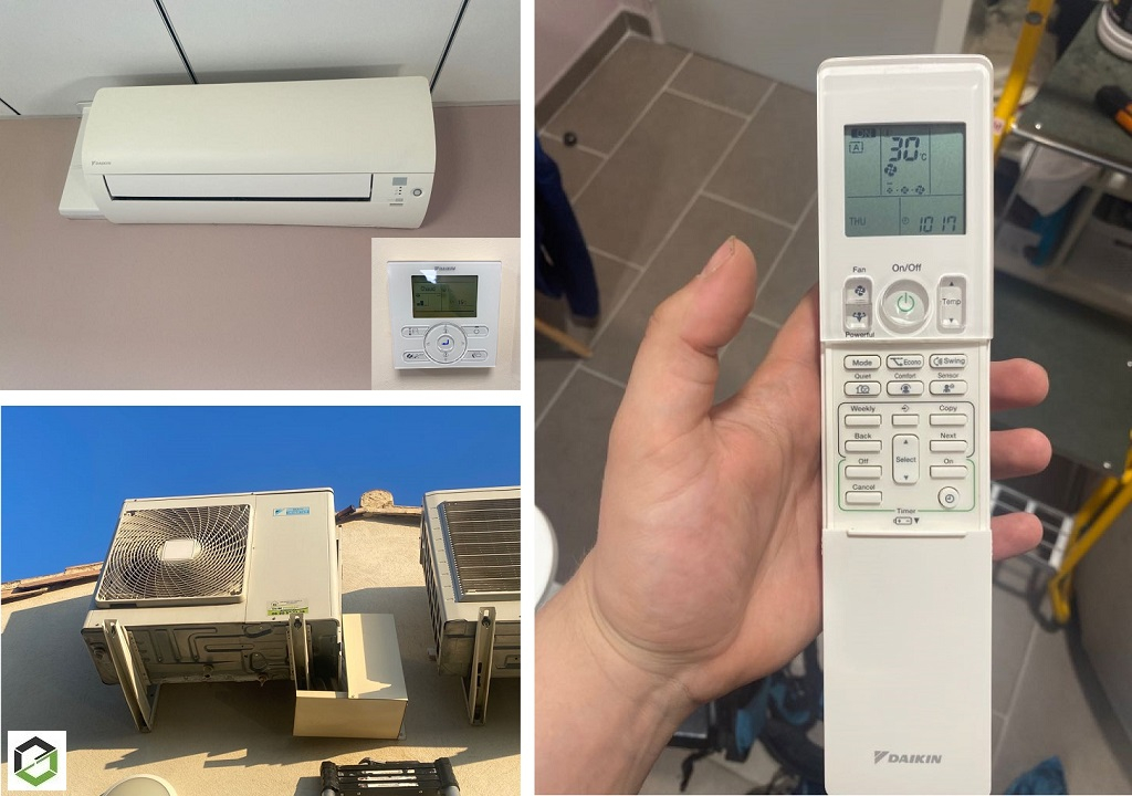 entretien d'une climatisation 5 postes daikin à arpaillargues et aureilhac