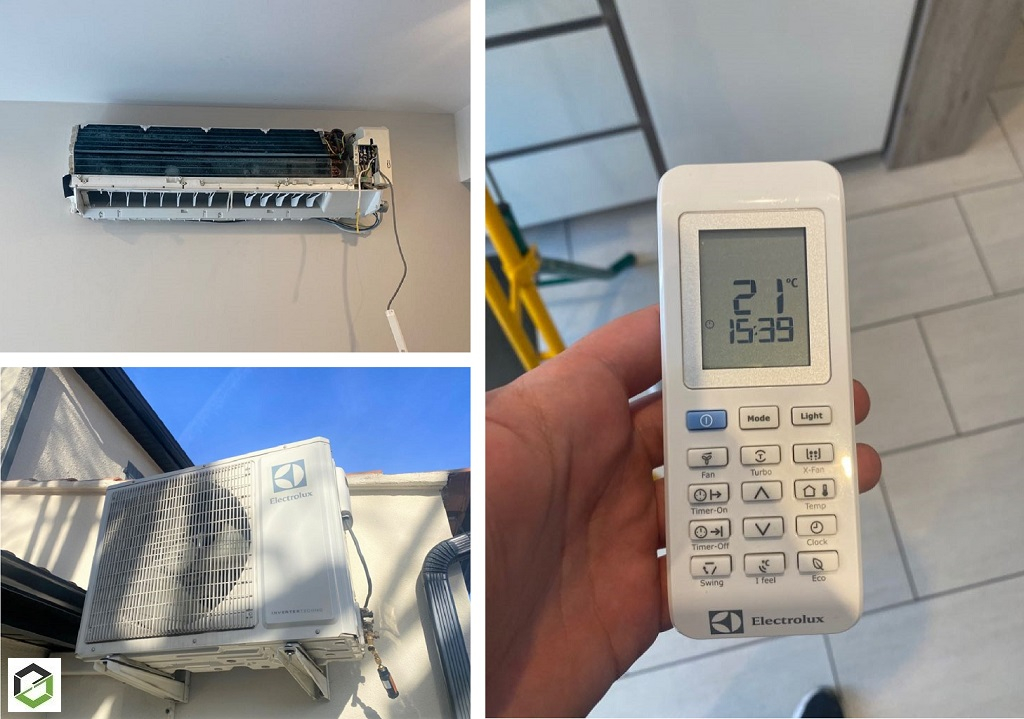 Consultez la chantier : entretien d'une climatisation mono-split murale electrolux