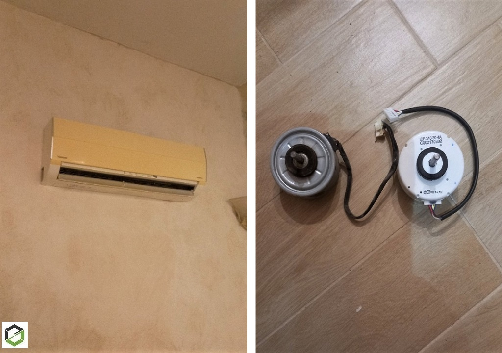 Consultez la chantier : remplacement moteur ventilateur unité intérieure toshiba