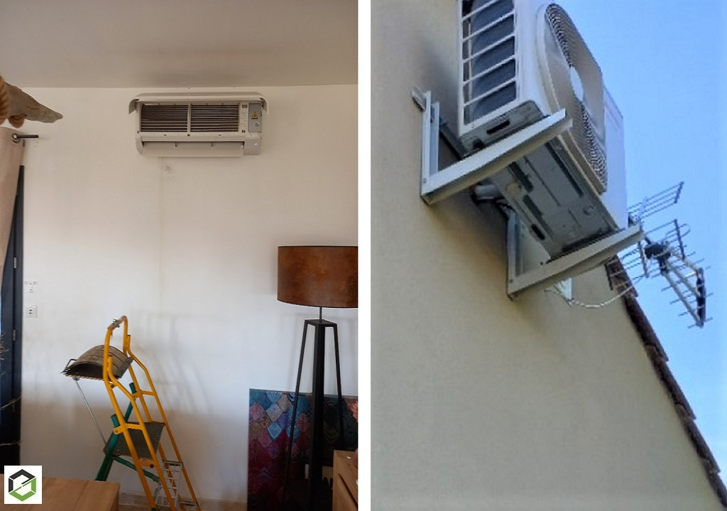 Entretien d'une climatisation mono-split murale TOSHIBA à SAINT-DEZERY