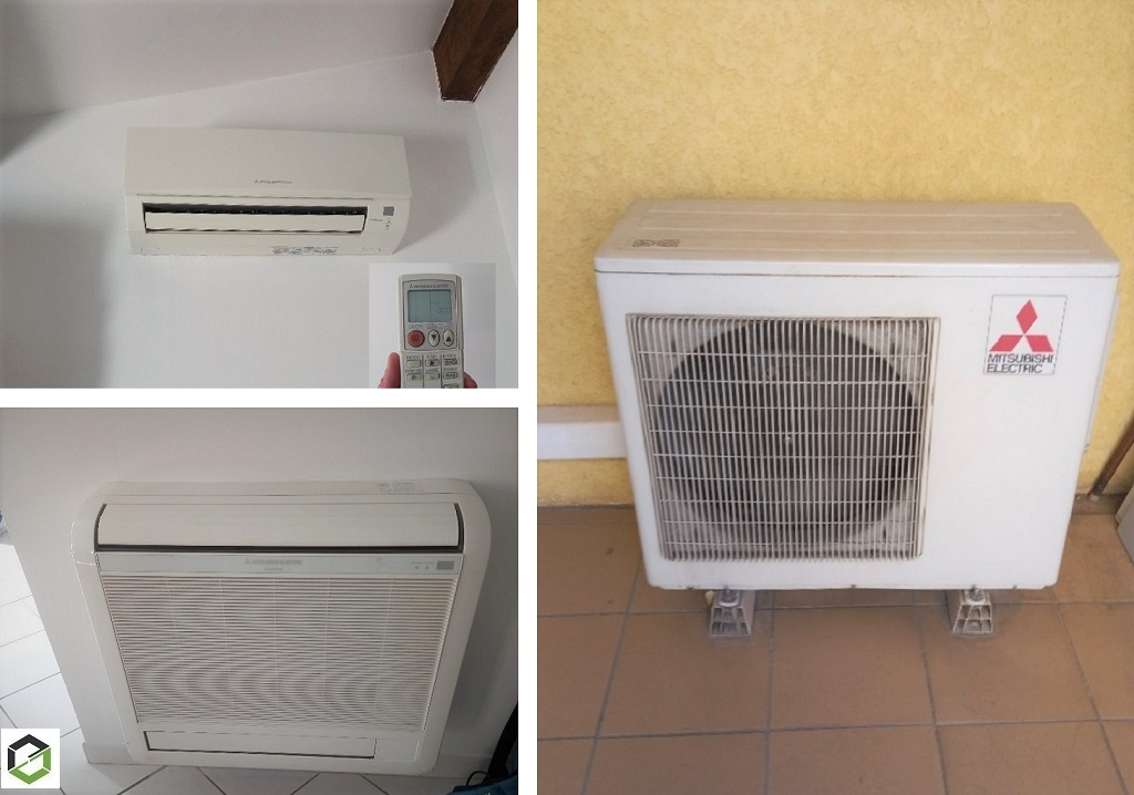 Entretien d'une climatisation tri-split murale MITSUBISHI