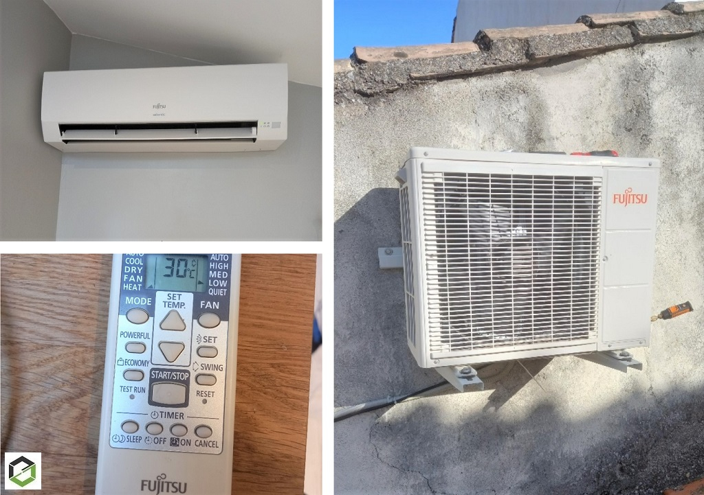 Entretien d'une climatisation mono-split murale FUJITSU ATLANTIC