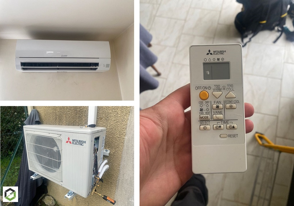 Entretien d'une climatisation mono-split murale MITSUBISHI