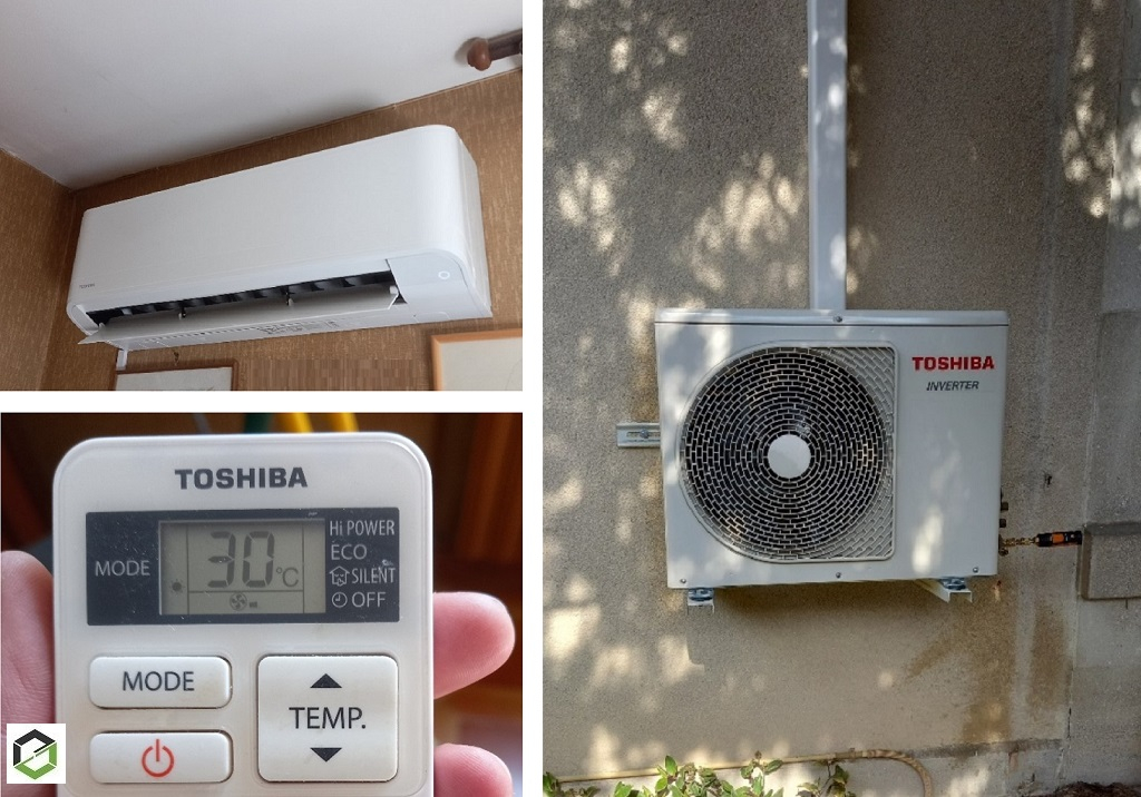 Entretien d'une climatisation mono-split murale TOSHIBA