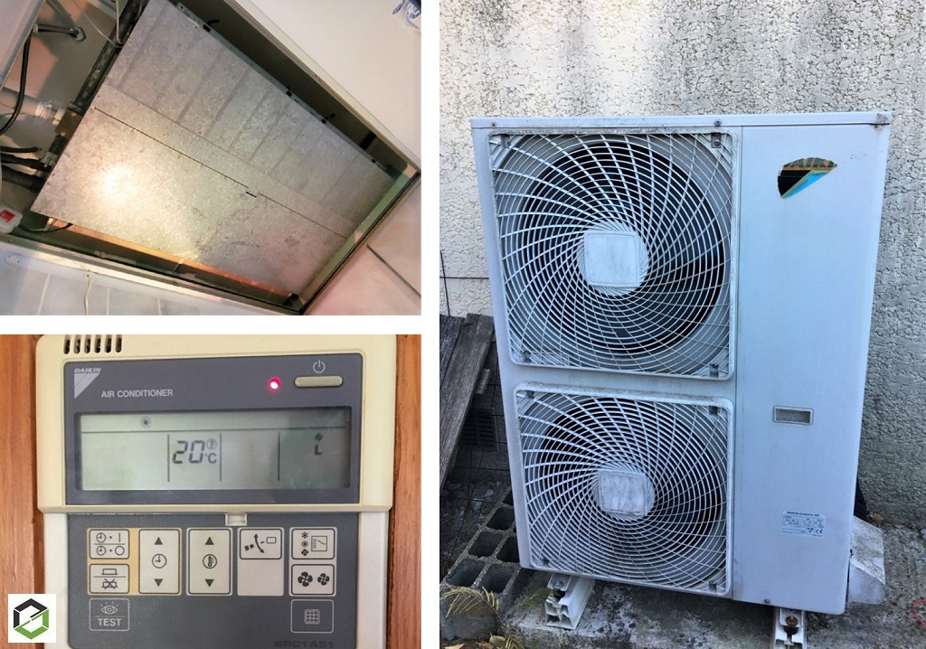 Entretien d'un climatiseur gainable DAIKIN à CAVEIRAC
