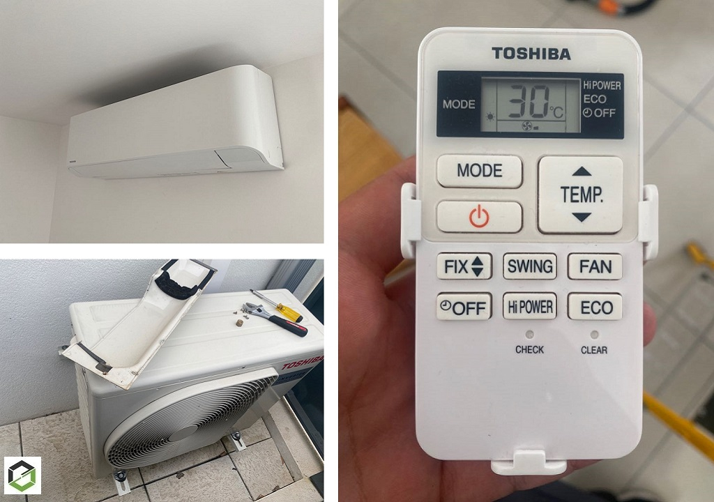 Entretien d'une climatisation bi-split murale TOSHIBA