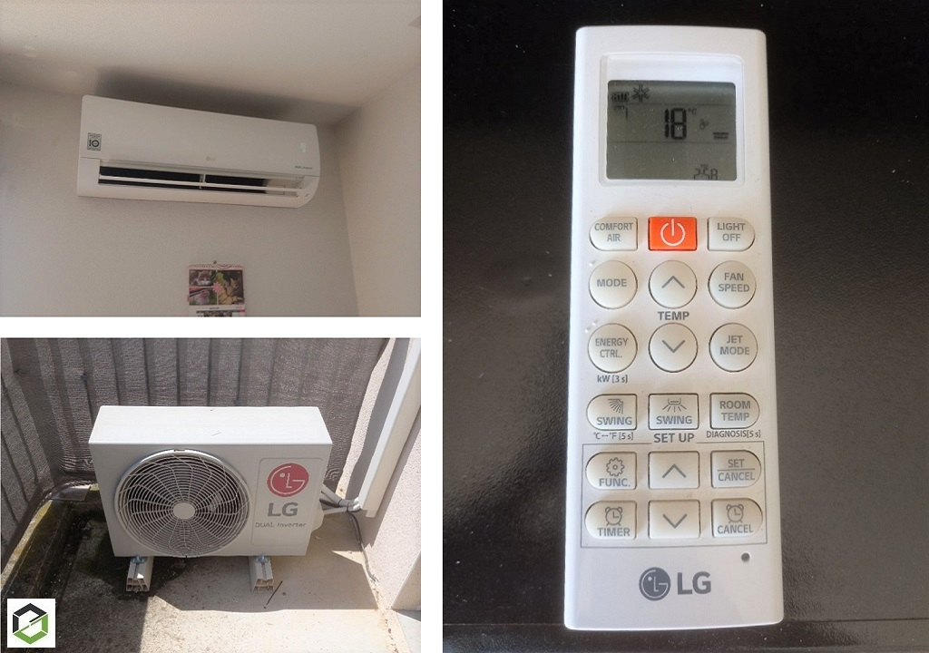 Entretien d'une climatisation mono-split murale LG