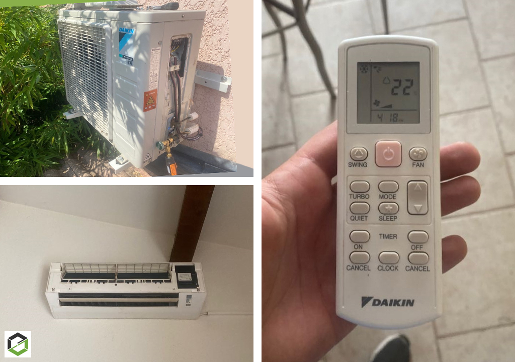 entretien d'une climatisation mono-split murale daikin à aubord