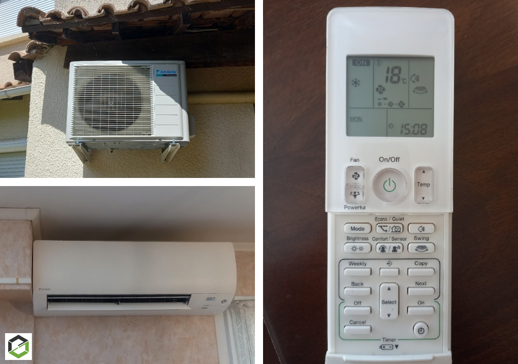 entretien d'une climatisation mono-split murale daikin