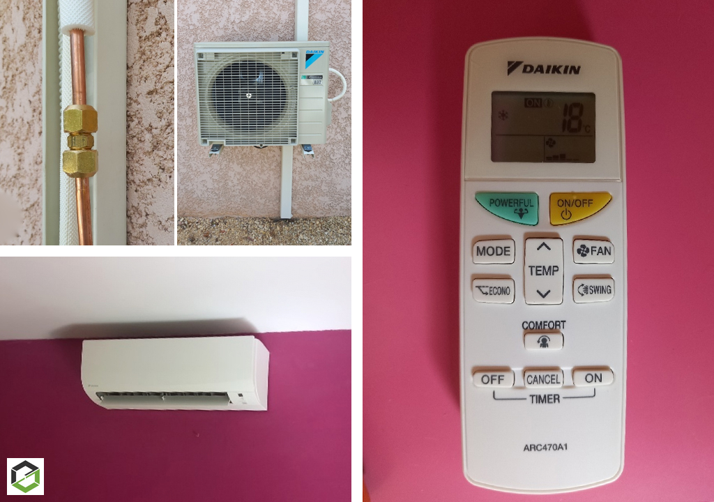 Consultez la chantier : depannage gaz mono split daikin