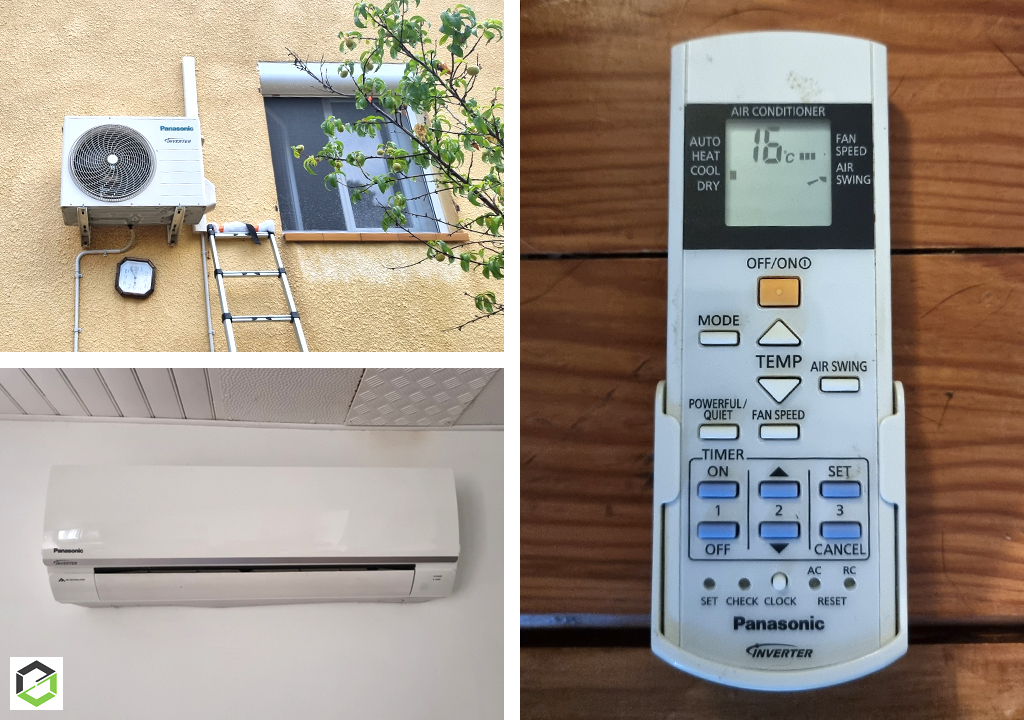 Entretien d'une climatisation mono-split murale PANASONIC