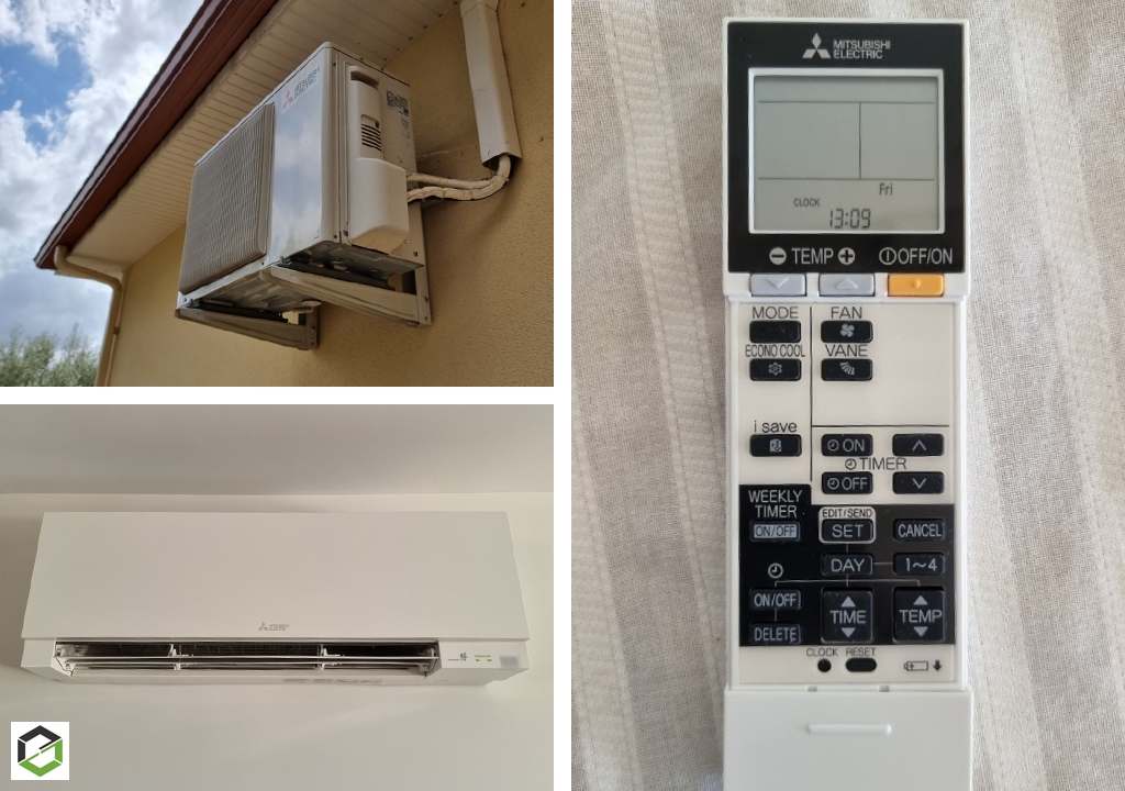 Entretien d'une climatisation mono-split murale MITSUBISHI