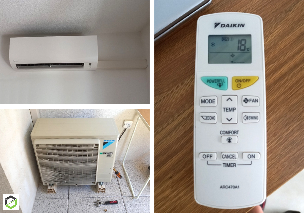 Entretien d'une climatisation mono-split murale DAIKIN