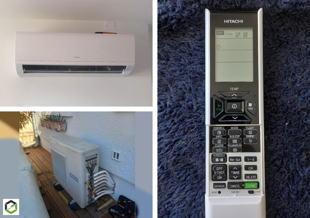Entretien d'une climatisation quadri-split murale HITACHI
