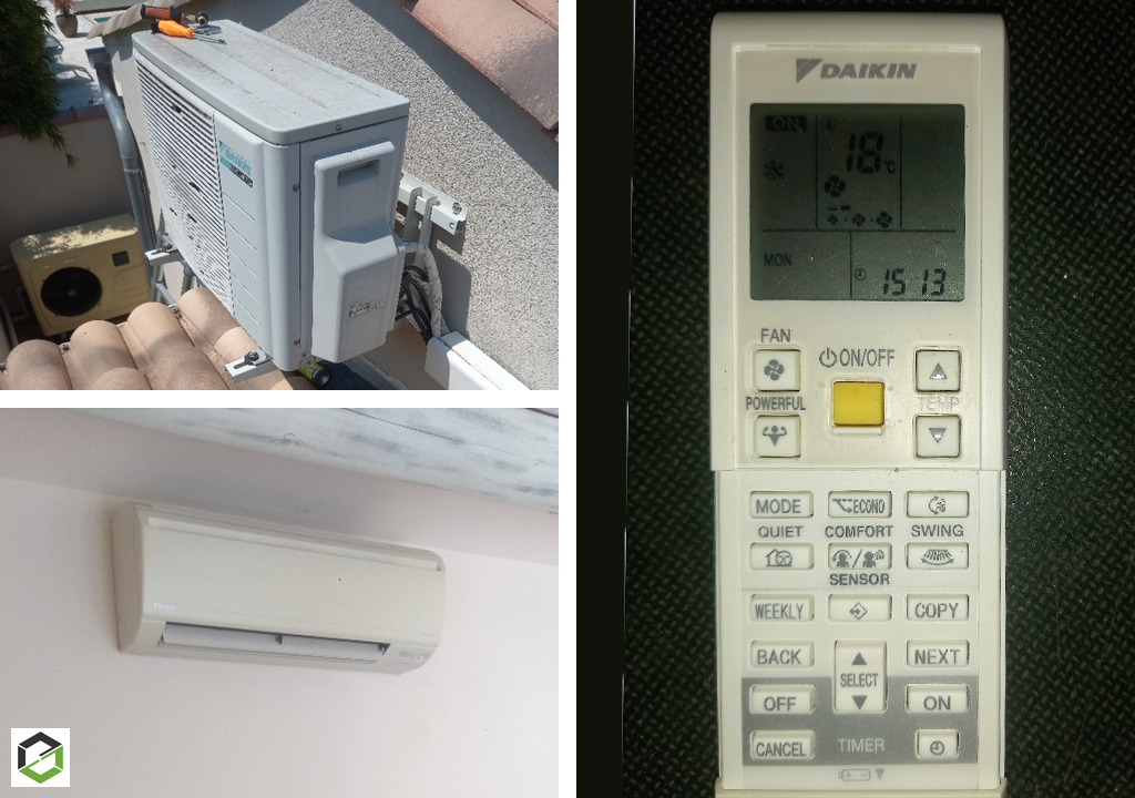 Entretien d'une climatisation bi-split murale DAIKIN