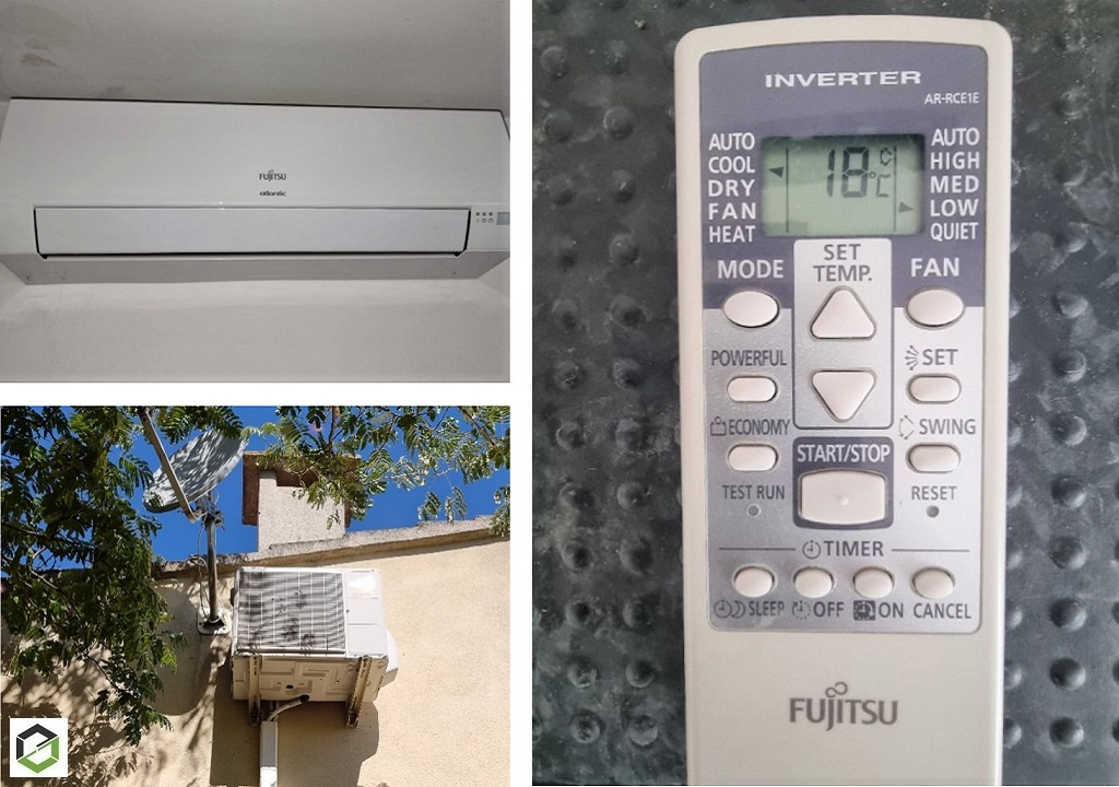 Consultez la chantier : entretien et nettoyage d'une climatisation mono-split murale fujitsu atlantic à serignan du comtat