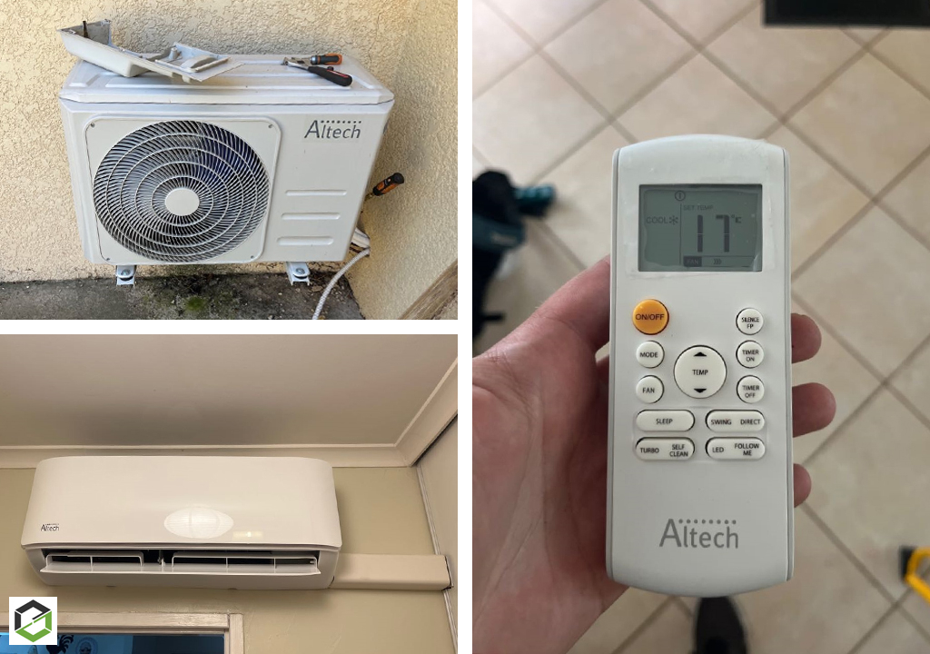 Entretien d'une climatisation bi-split murale ALTECH