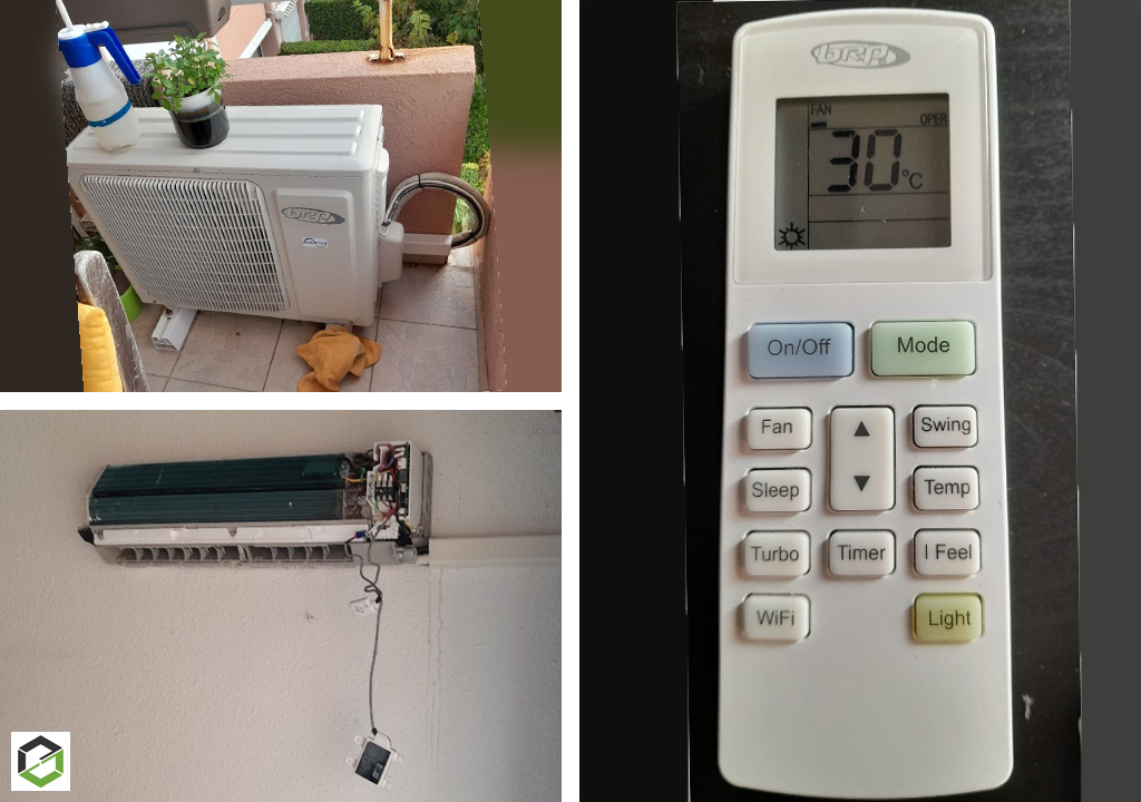 Consultez la chantier : entretien d'une climatisation mono-split murale brp