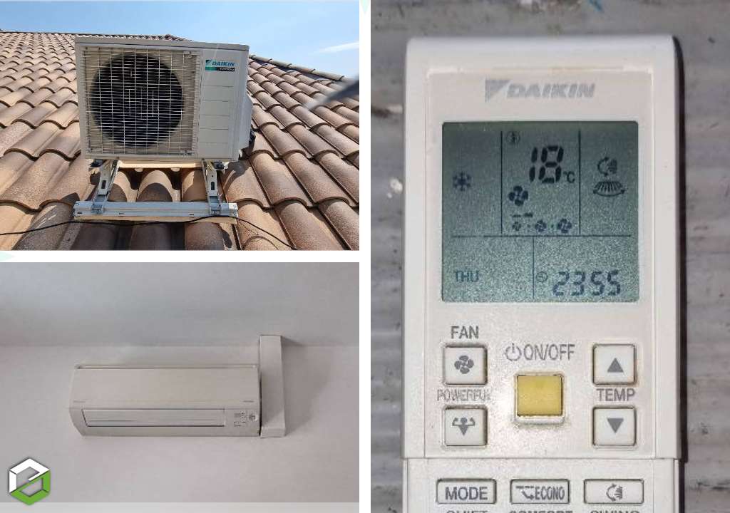 Entretien d'une climatisation tri-split murale DAIKIN