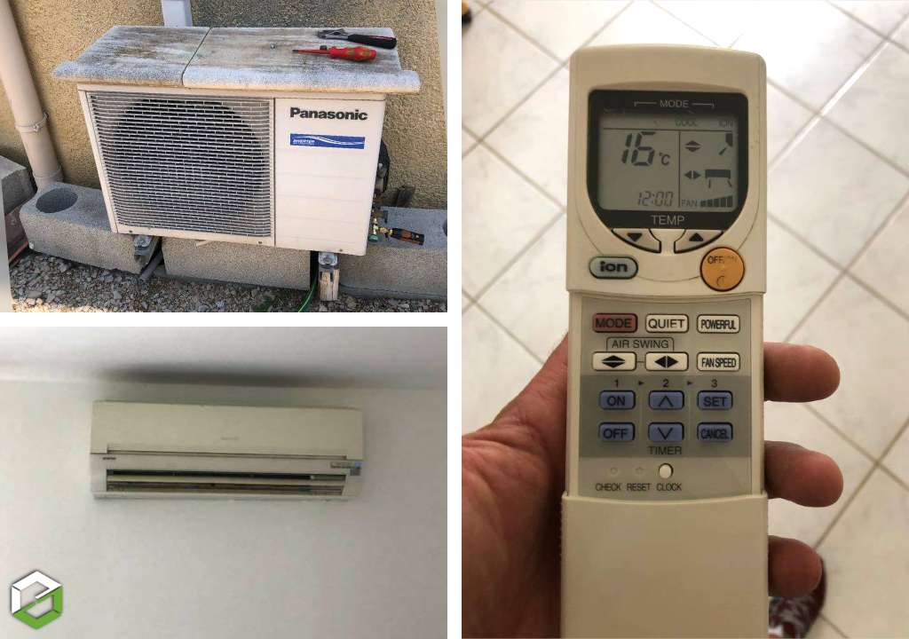 Consultez la chantier : maintenance climatisation mono-split murale panasonic