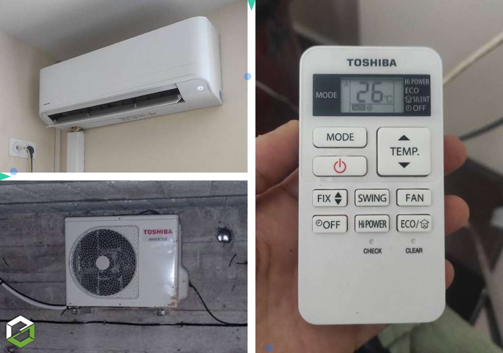 Consultez la chantier : maintenance climatisation mono-split murale toshiba
