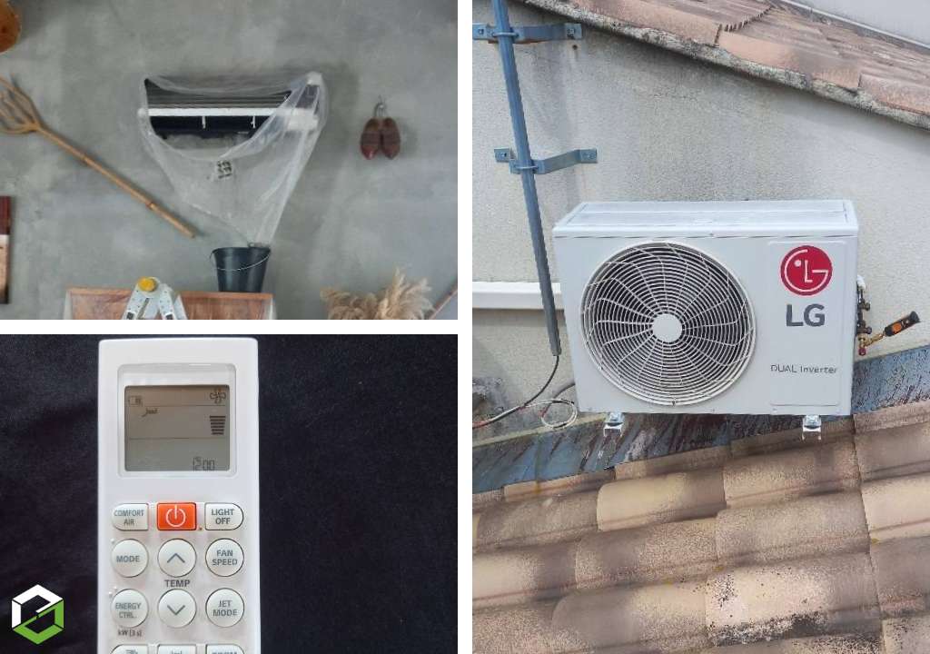 Consultez la chantier : maintenance climatisation mono-split murale lg