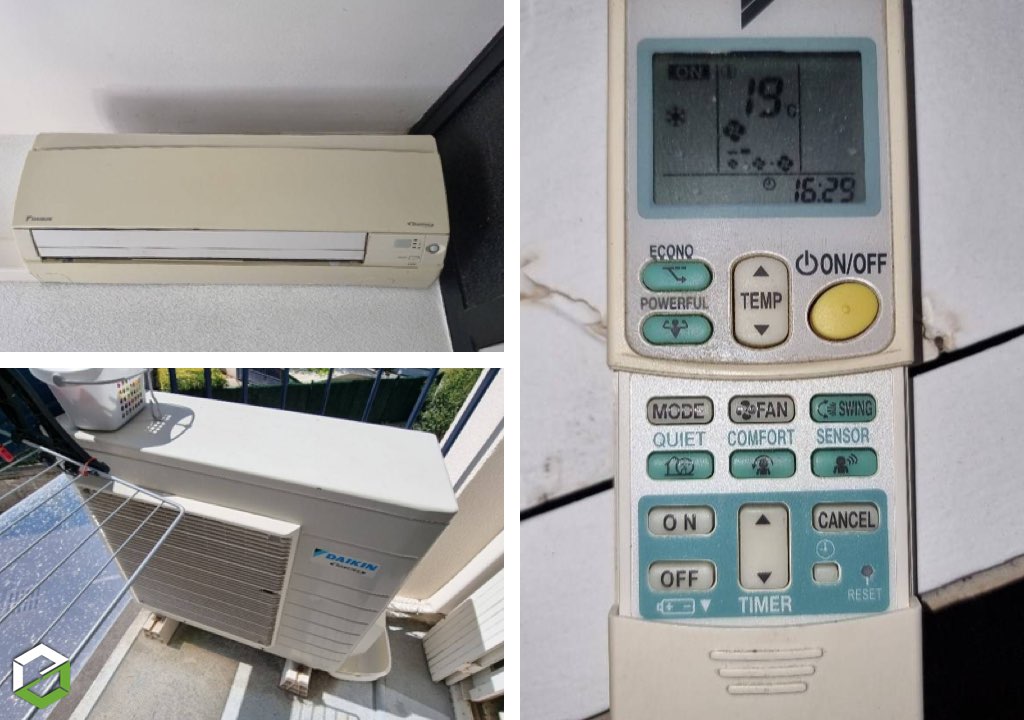 Maintenance climatisation mono-split murale DAIKIN au Grau du Roi