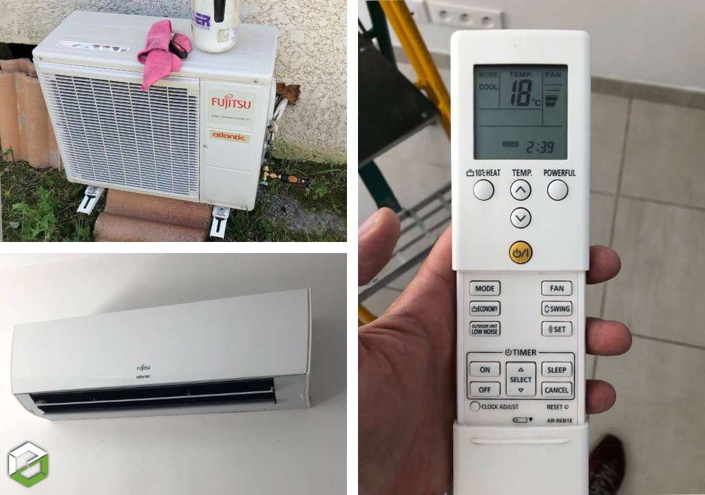 Maintenance d'une climatisation mono-split murale FUJITSU