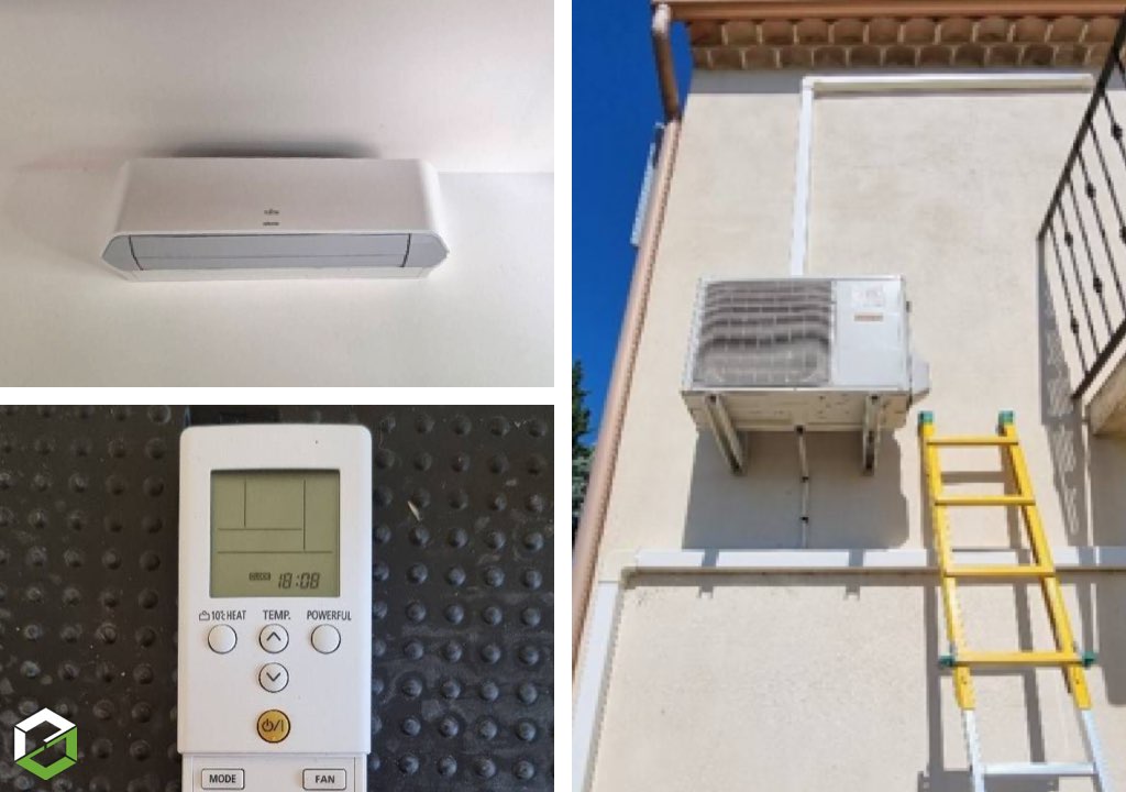 maintenance climatisation mono-split murale fujitsu atlantic à pujaut