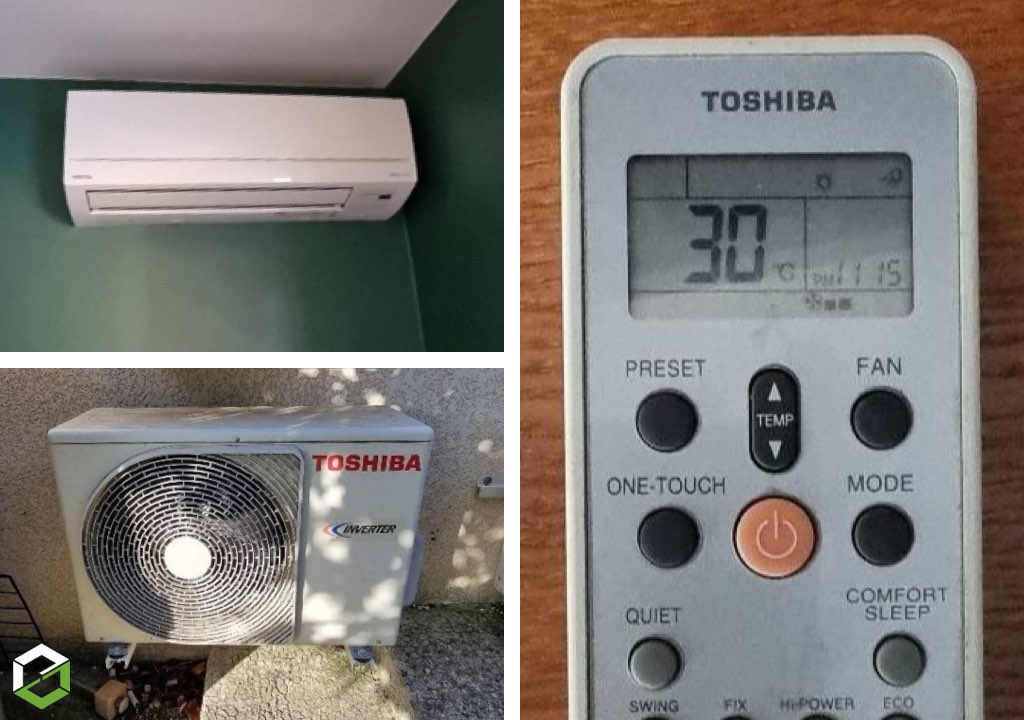 Maintenance d'une climatisation mono-split murale TOSHIBA