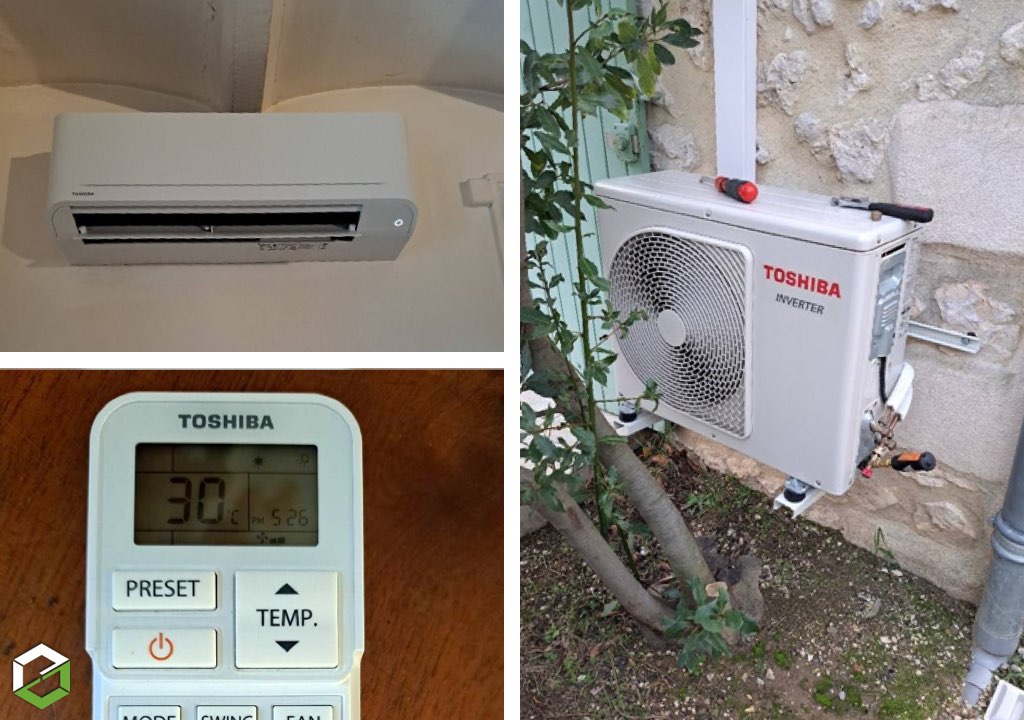 Maintenance climatisation mono-split murale TOSHIBA à EUZET (GARD)