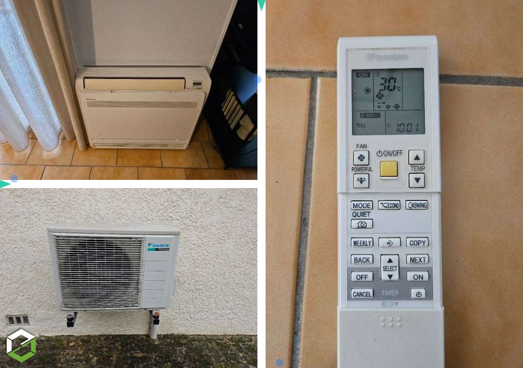 Entretien d'une climatisation mono-split console DAIKIN à VERS PONT DU GARD 