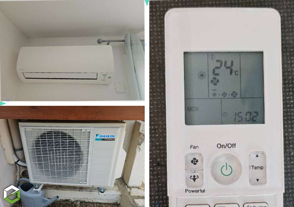 Consultez la chantier : maintenance climatisation bi-split de type mural daikin à nimes