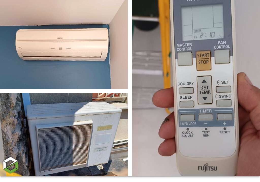 Entretien d'une climatisation tri-split murale FUJITSU GENERAL