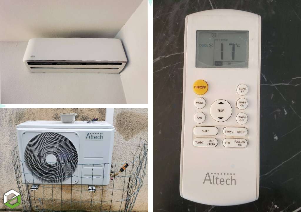 entretien d'une climatisation mono-split murale altech