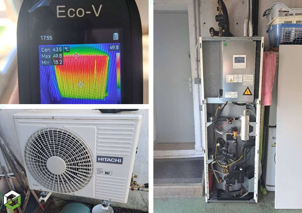 Maintenance d'une pompe à chaleur pour radiateurs HITACHI